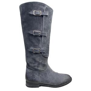 Free People X Farylrobin Women's Bruna Grey Suede Riding Boot Size US 6